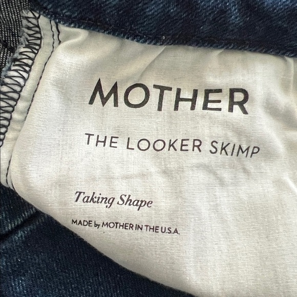 MOTHER The Looker Skimp in Taking Shape Dark Blue. Size 27 - Picture 8 of 10